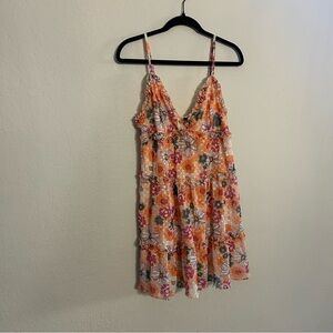 Wild Fable Colorful Floral Sundress with Spaghetti Straps